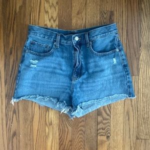 Uniqlo High Waisted Denim Shorts